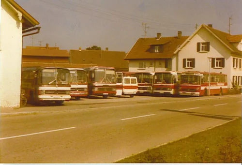 Betriebshof im Anwesen Schad in der Leutkircher Straße, ca. 1976